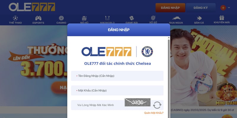 Hướng dẫn đăng nhập Ole777 nhanh chóng, dễ dàng